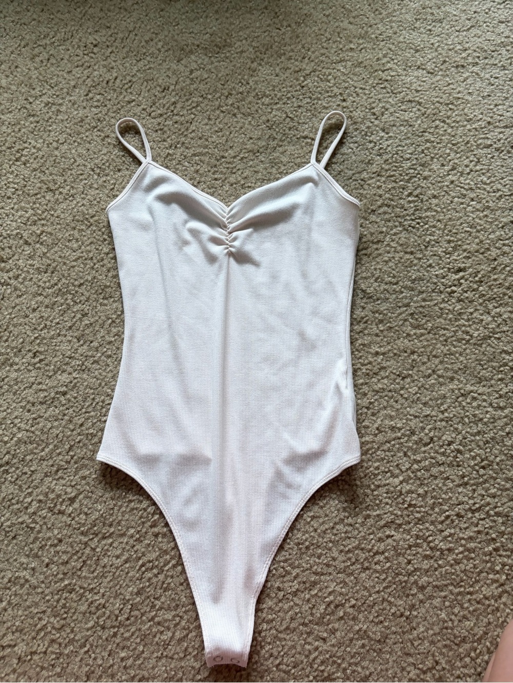 American Eagle Cream Bodysuit